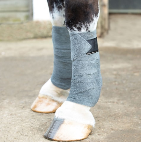 NEW 4 Pack Quick Drying Equetech Speedy-Dry Horse Leg & Tail Bandages 